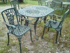 Cast Aluminium Garden Set