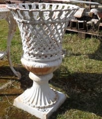 Cast Iron Basket Urn