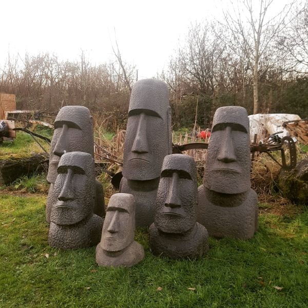 Easter Island Heads Dark Kilkenny Architectural Salvage & Antiques