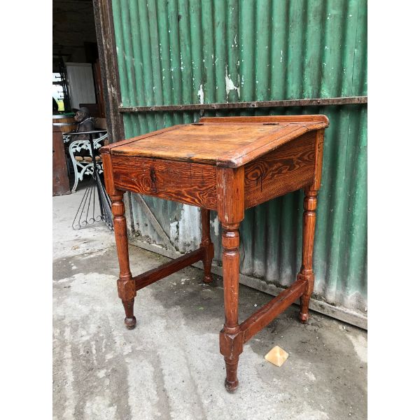 School Desk Pitch Pine Desk C Kilkenny Architectural Salvage